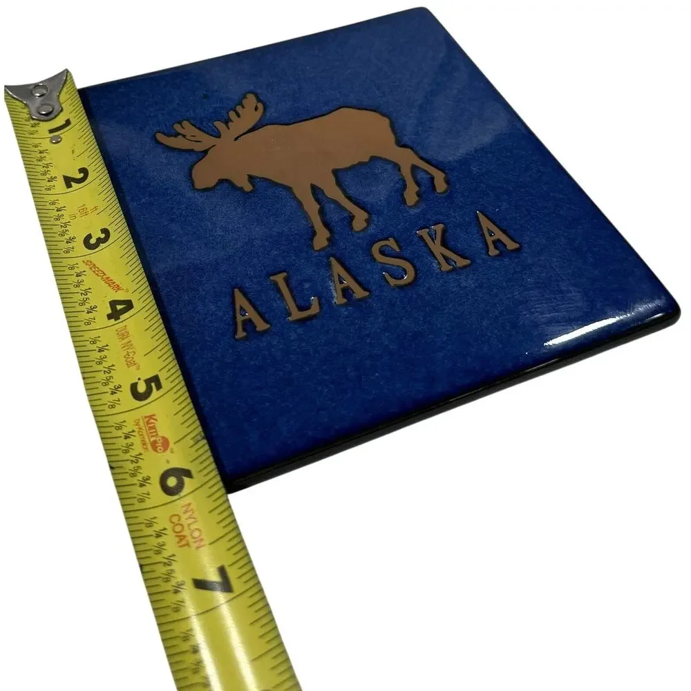 Alaska Moose Tile Trivet 6”